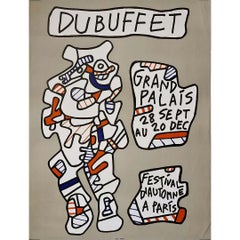 Original 1973 Jean Dubuffet Festival d'Automne Original poster
