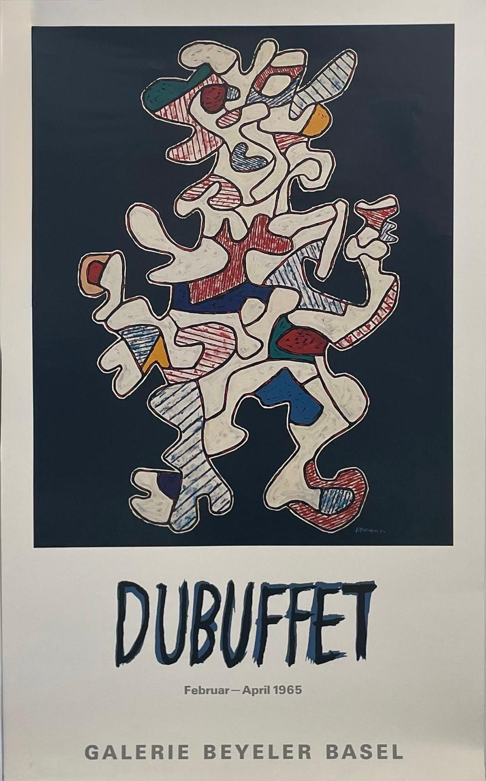 Original Vintage Poster Jean Dubuffet Gallery Exhibition Galerie Beyeler Basel