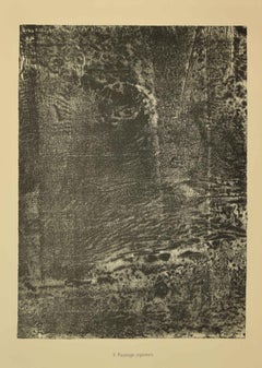 Paysage Japonais - Litografia originale di Jean Dubuffet - 1959