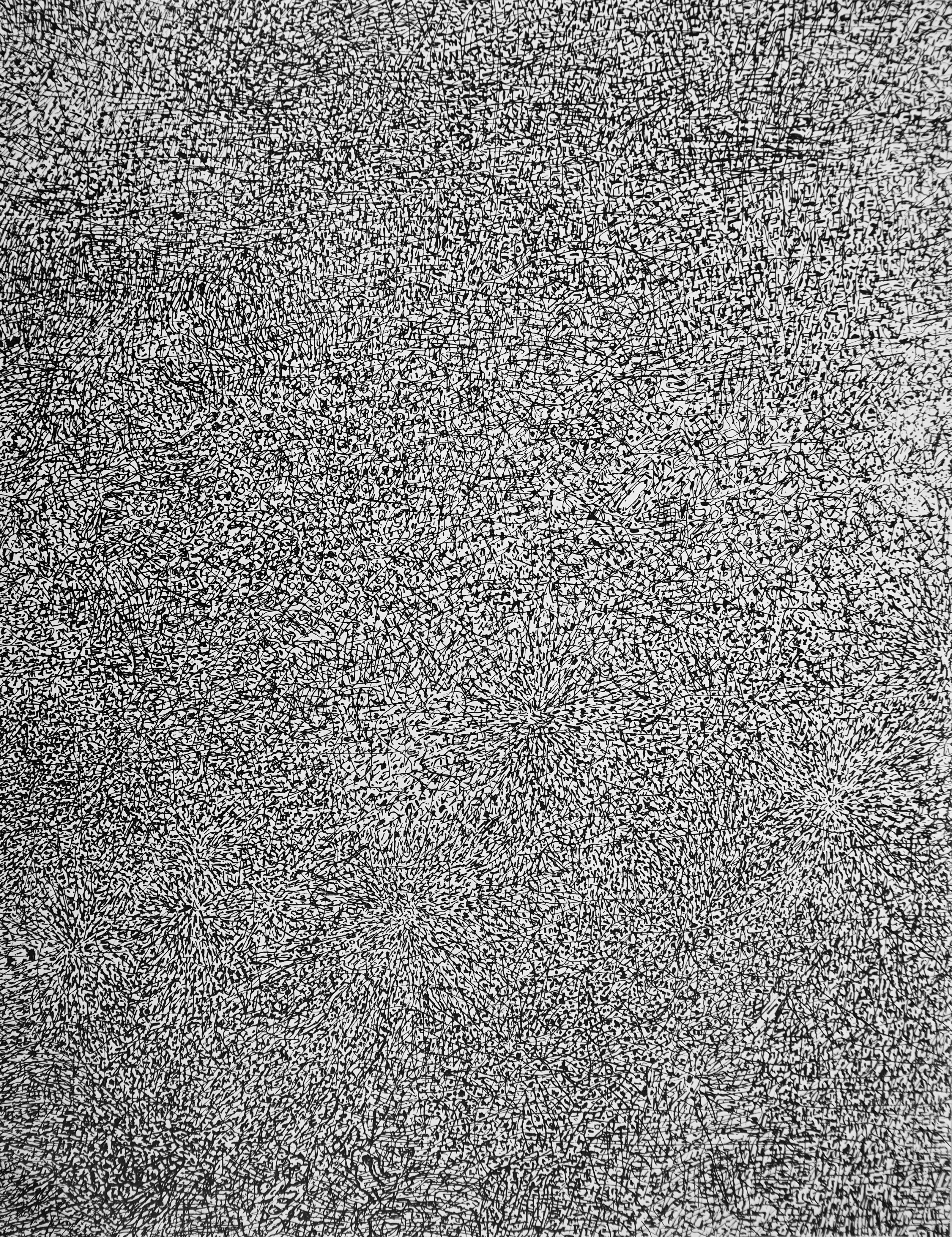 Jean Dubuffet Landscape Print - Prairie de barbe, Société internationale d'art XXe siècle