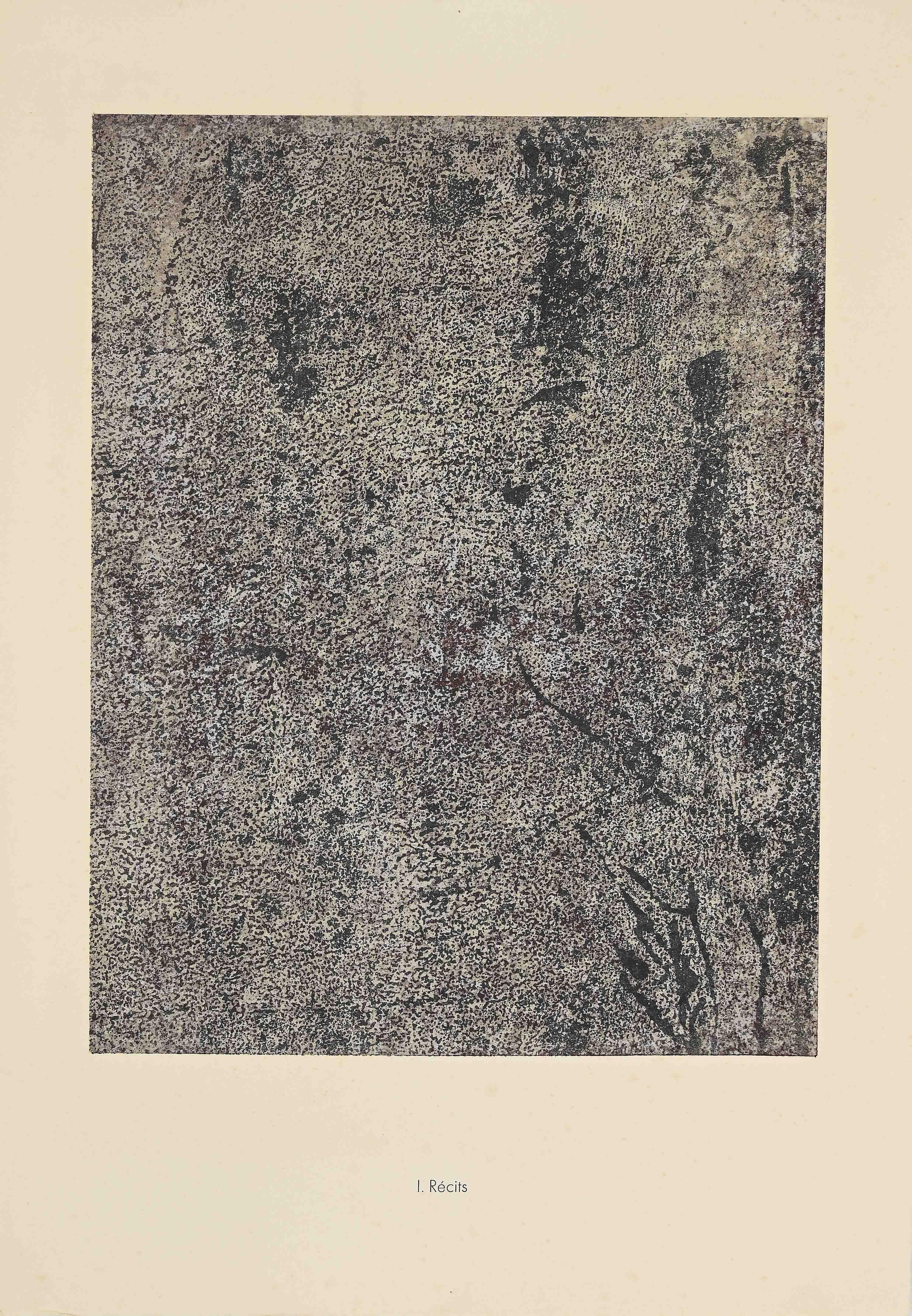 Recits is an original lithograph on watermarked paper "Arc". Abstract composition by the French artist Jean Dubuffet. From the album of "Anarchitecte" (1953-1959).
In excellent conditions.

Image Dimensions: 45 x 35 cm

Referements: Cat. Silkeborg