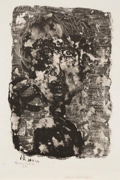 Jean Dubuffet Artist Proof Signed Lithograph "Sophisticated Lady"