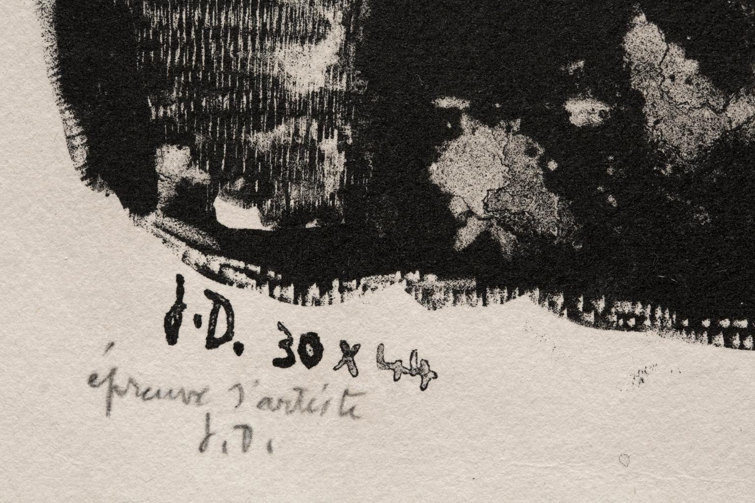 Lithographie signée par l'artiste Jean Dubuffet « Sophisticated Lady » en vente 5