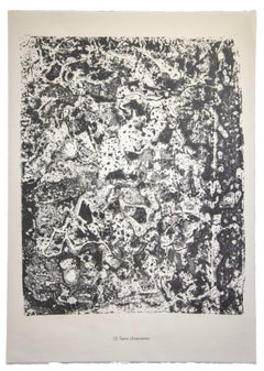 Terre Chamarree - Litografia originale di Jean Dubuffet - 1959