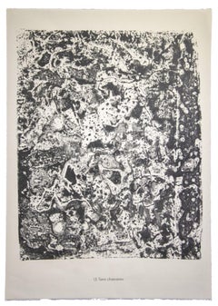 Terre Chamarree - Originallithographie von Jean Dubuffet - 1959