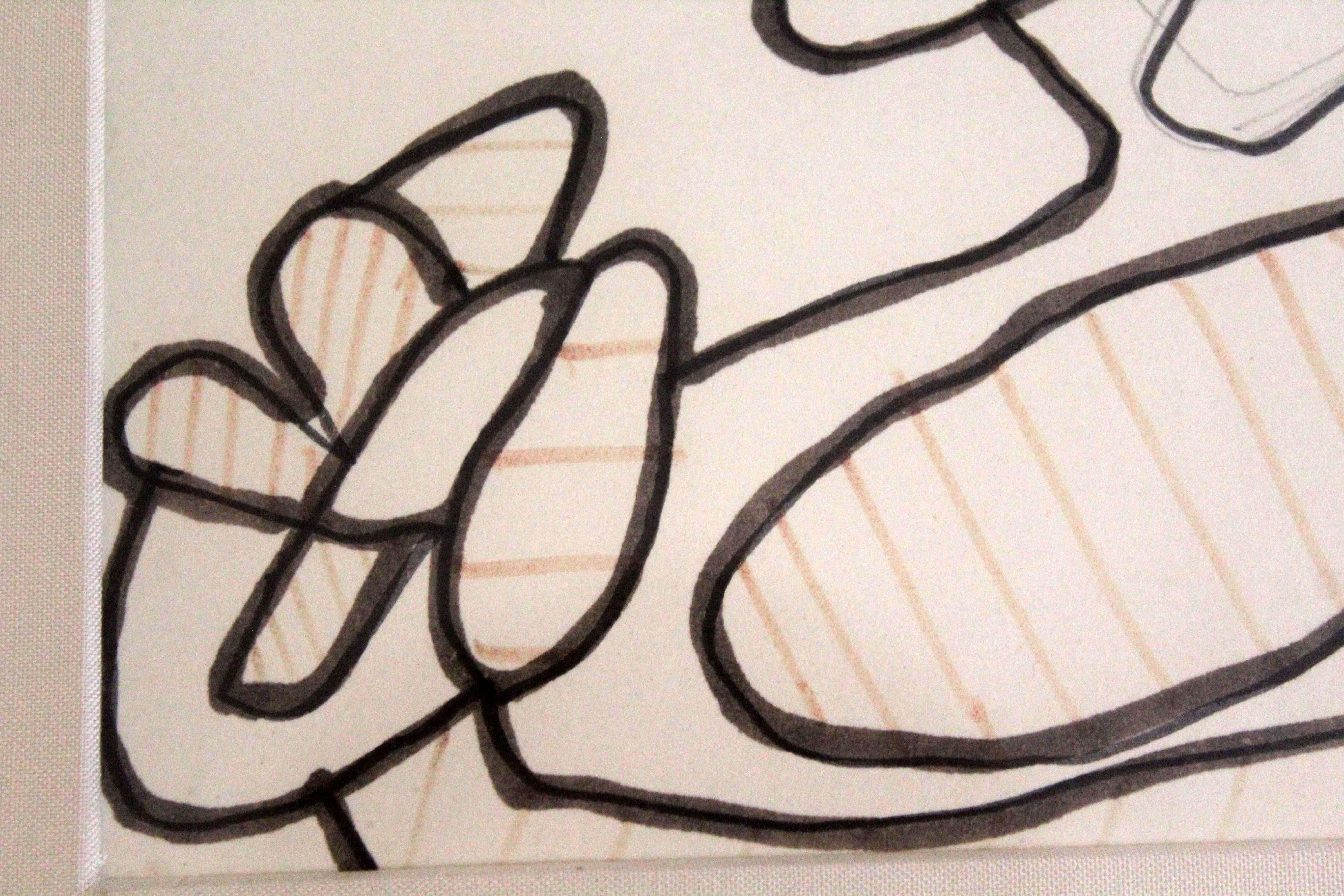 Jean Dubuffet Tete I Signed Felt Pen Drawing on Paper Art Brut Framed 1966 1