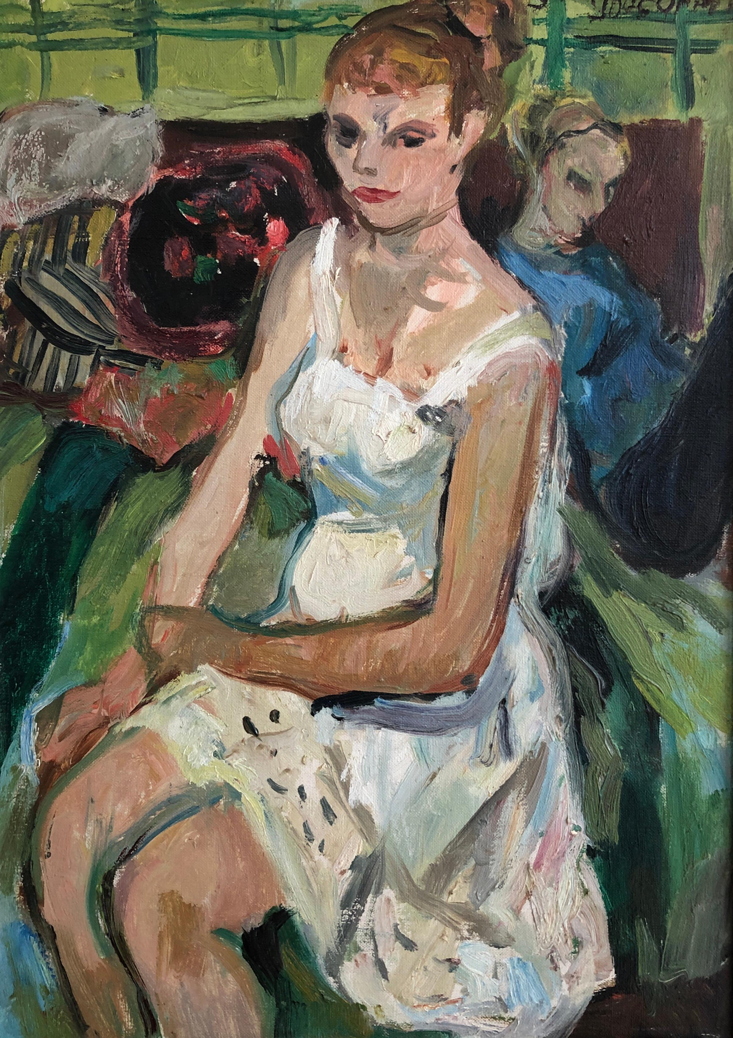 Portrait Painting di Jean Ducommun - Ragazze