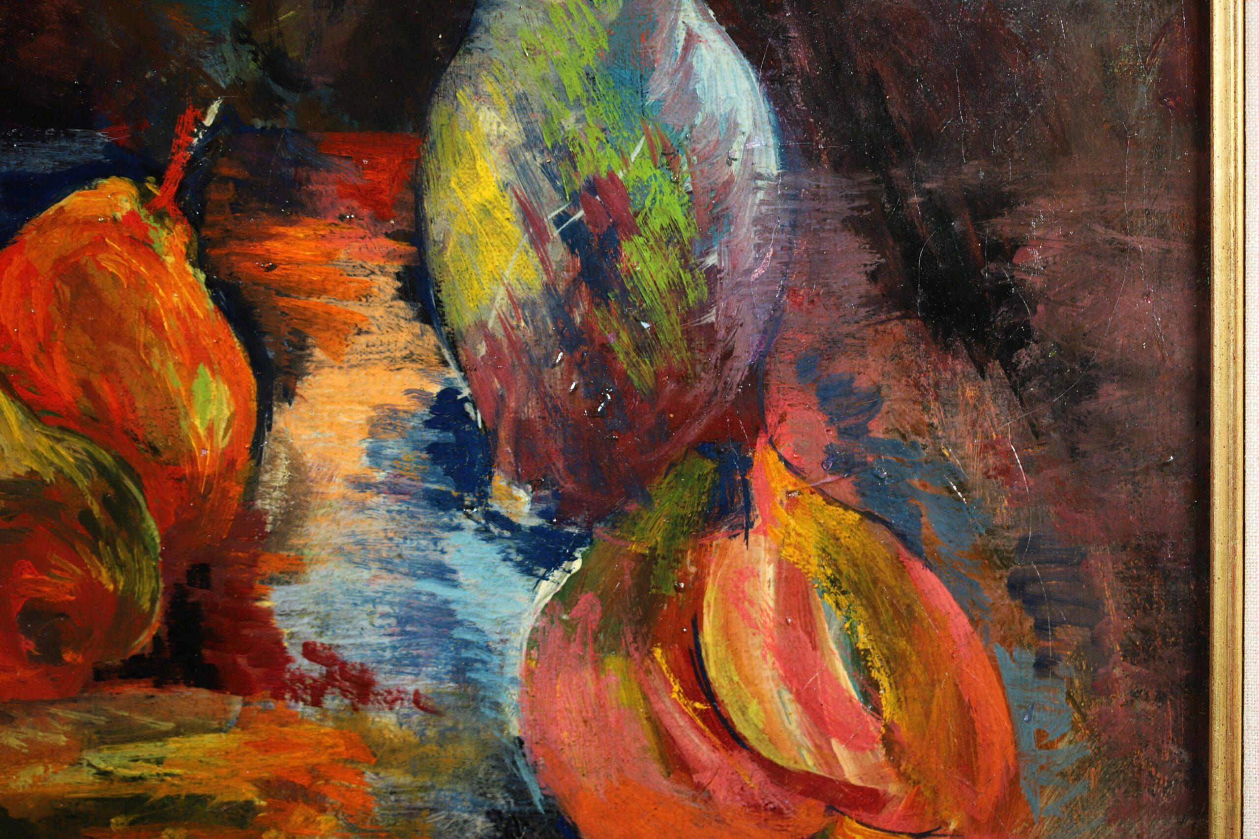 Fleurs et Fruits - Nature morte post-impressionniste à l'huile de Jean Dufy en vente 9