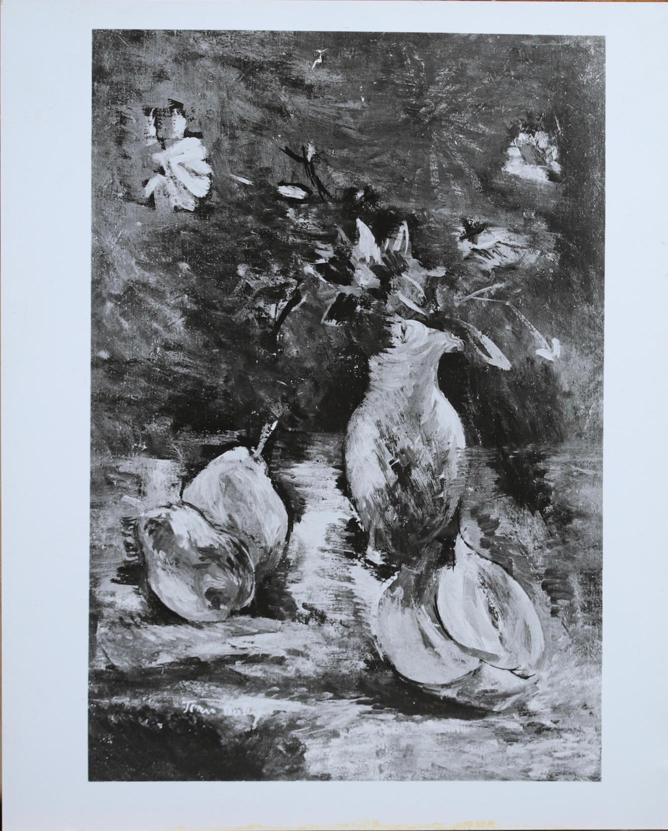 Fleurs et Fruits - Nature morte post-impressionniste à l'huile de Jean Dufy en vente 16