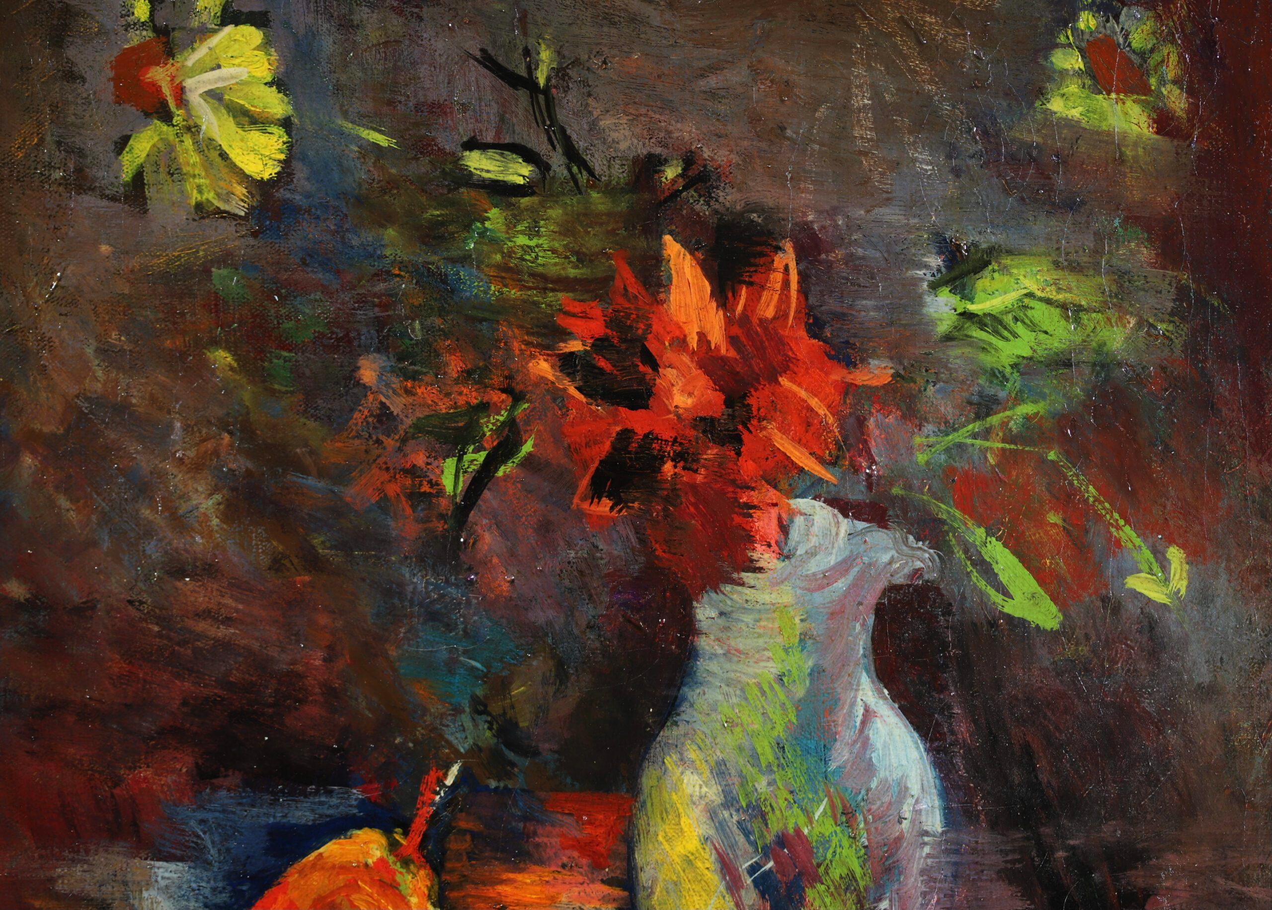 Fleurs et Fruits – Postimpressionistisches Stillleben, Ölgemälde von Jean Dufy im Angebot 3