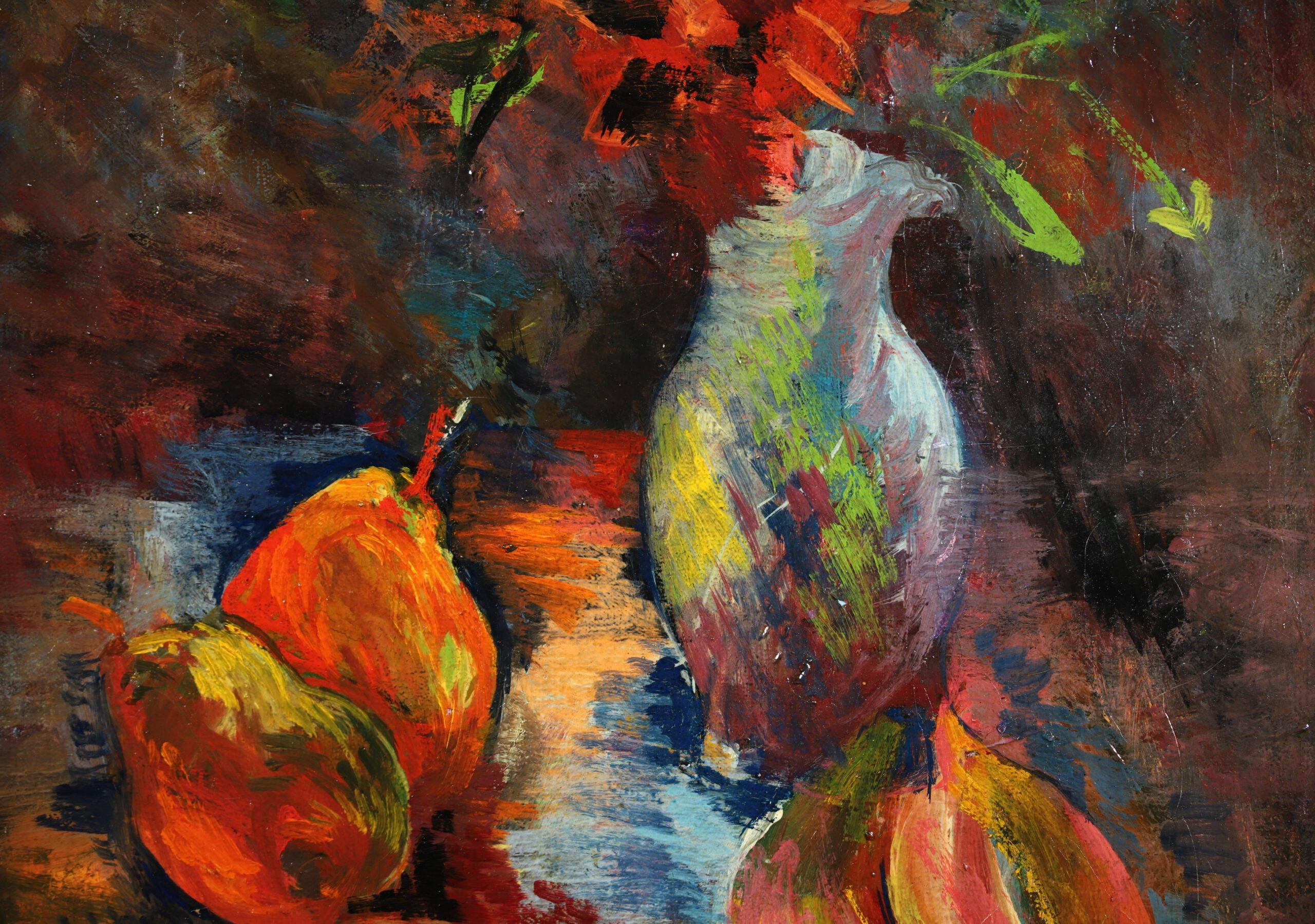 Fleurs et Fruits – Postimpressionistisches Stillleben, Ölgemälde von Jean Dufy im Angebot 4