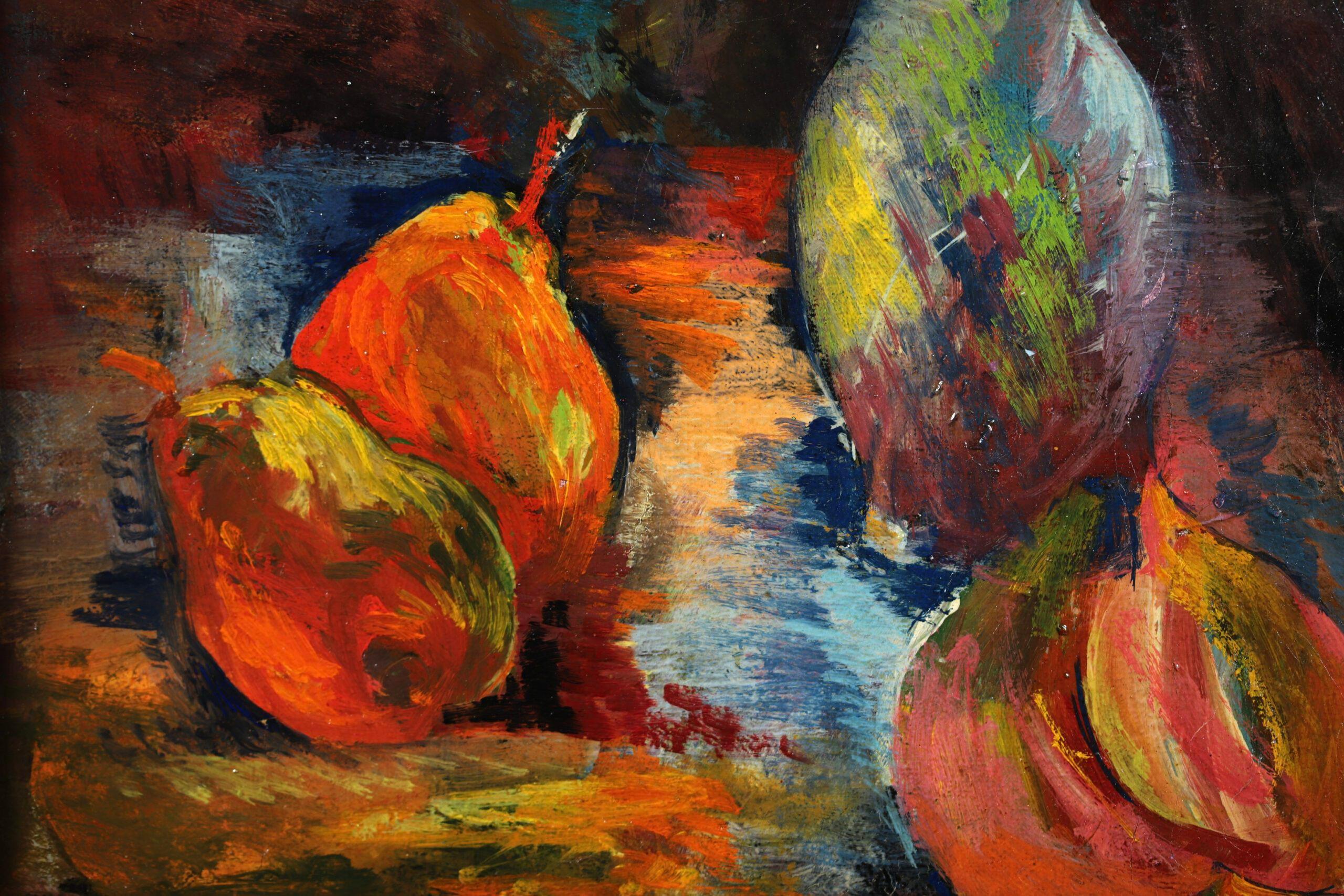 Fleurs et Fruits – Postimpressionistisches Stillleben, Ölgemälde von Jean Dufy im Angebot 8