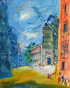 Le Moulin de la Galette - Post Impressionist Landscape Oil by Jean Dufy