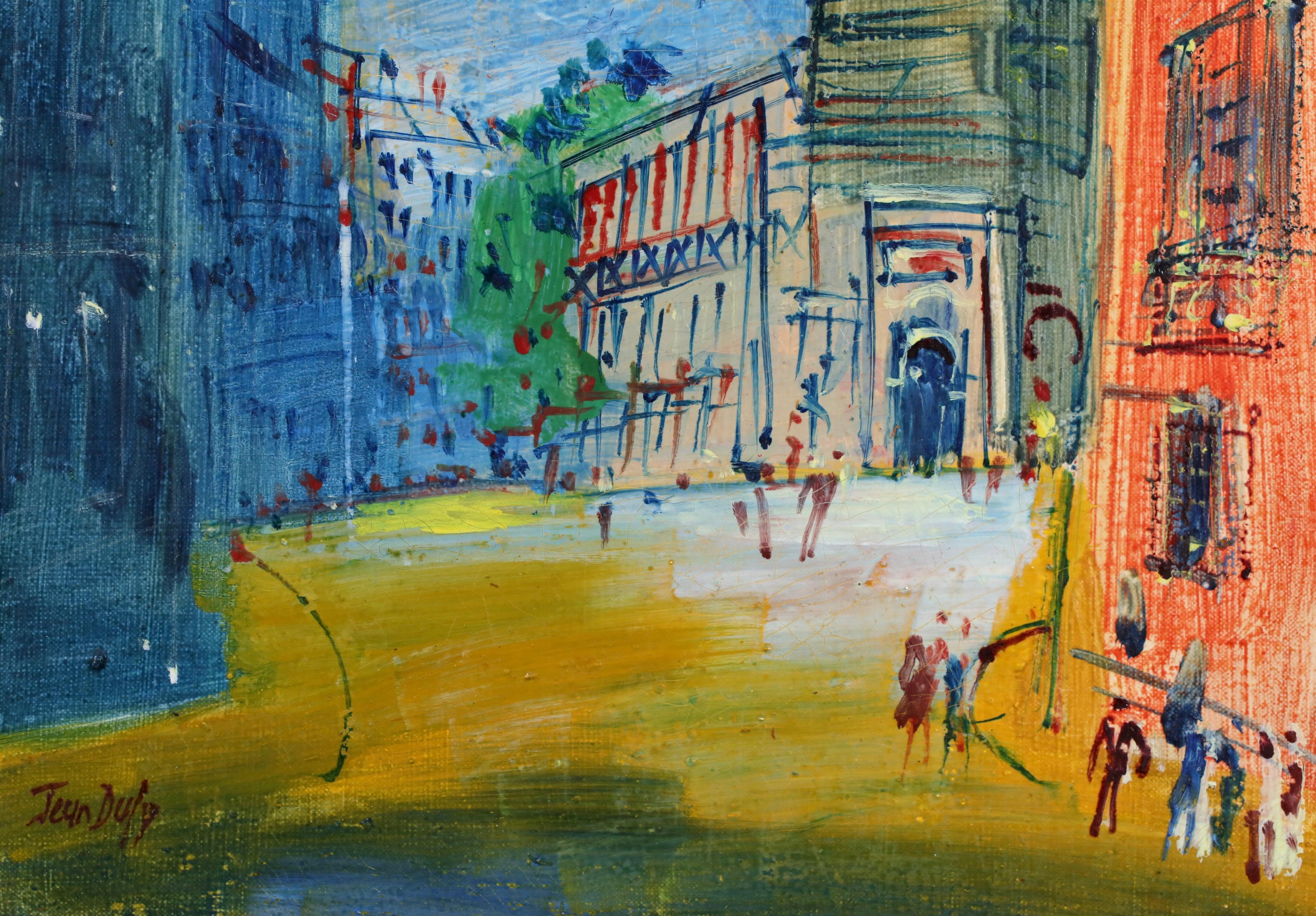 Le Moulin de la Galette - Post Impressionist Landscape Oil by Jean Dufy For Sale 5