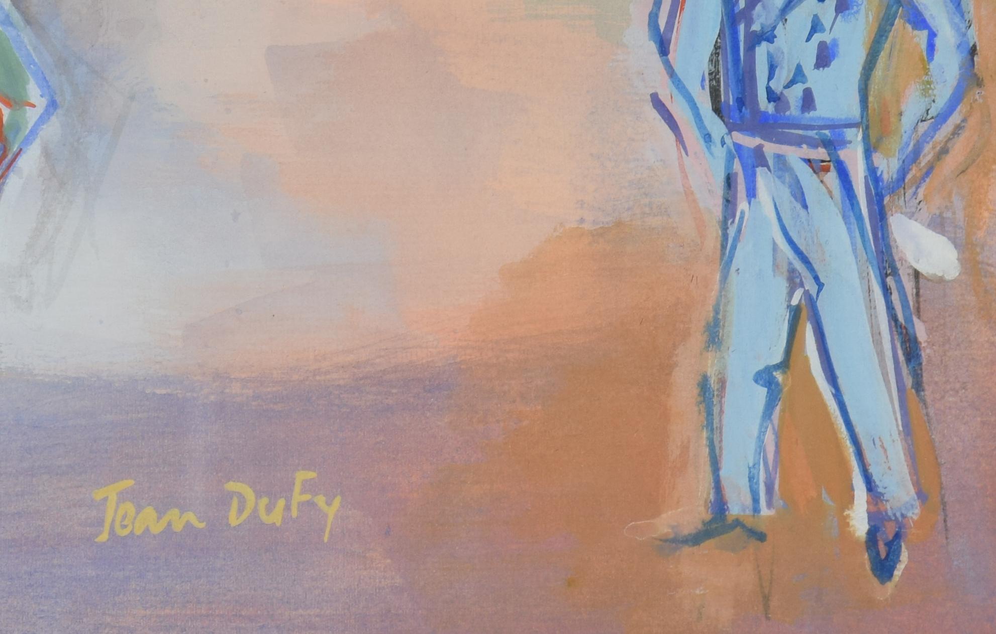 Parade Mexicaine von Jean Dufy (1888-1964)

Gouache auf Ingres-Papier
45.1 x 55,6 cm (17³/₄ x 21⁷/₈ Zoll)
Signiert Jean Dufy unten in der Mitte
Ausgeführt ca. 1948-1950

Provenienz
Galerie Käte Perls, Paris/New York (unter dem Titel