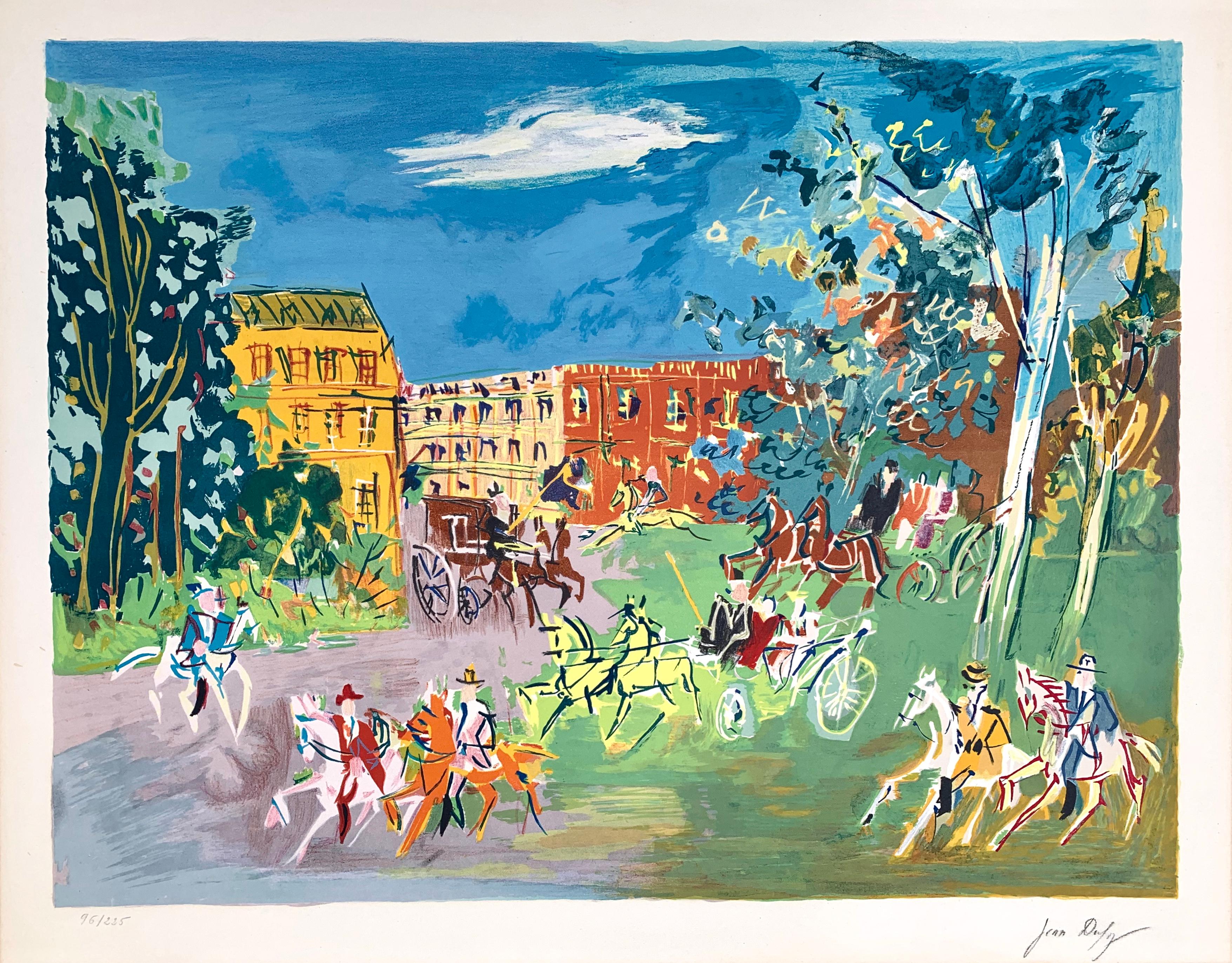 Jean Dufy Landscape Print - La Promenade