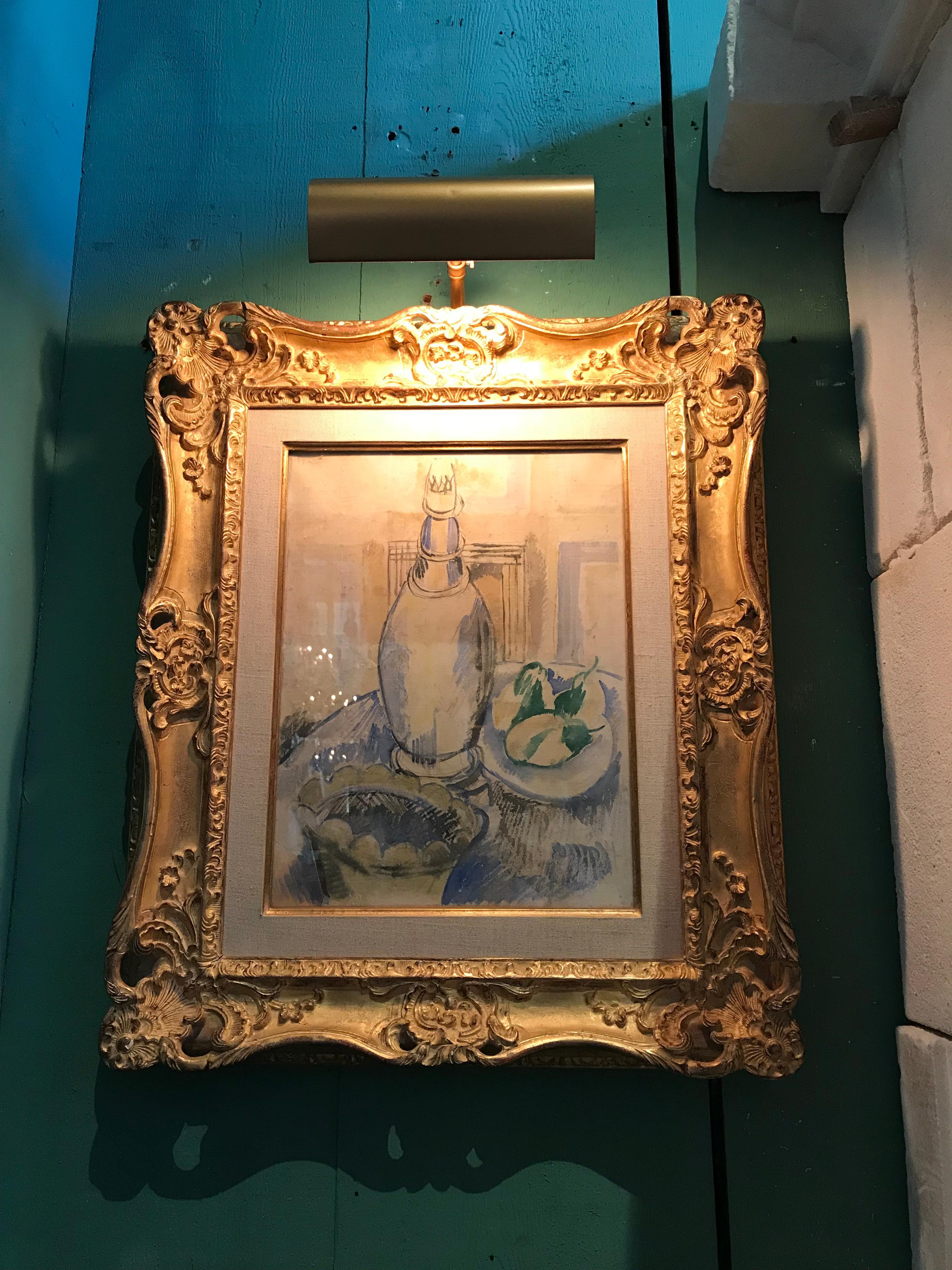 
Jean Dufy Watercolor Still Life Estate Stamp Contemporary Art painting antiques . It is a watercolor on paper by Jean Dufy who was a French Art Deco impressionist painter. IT IS NOT A LITOGRAPH, it’s an Original. In a modern interior design or an