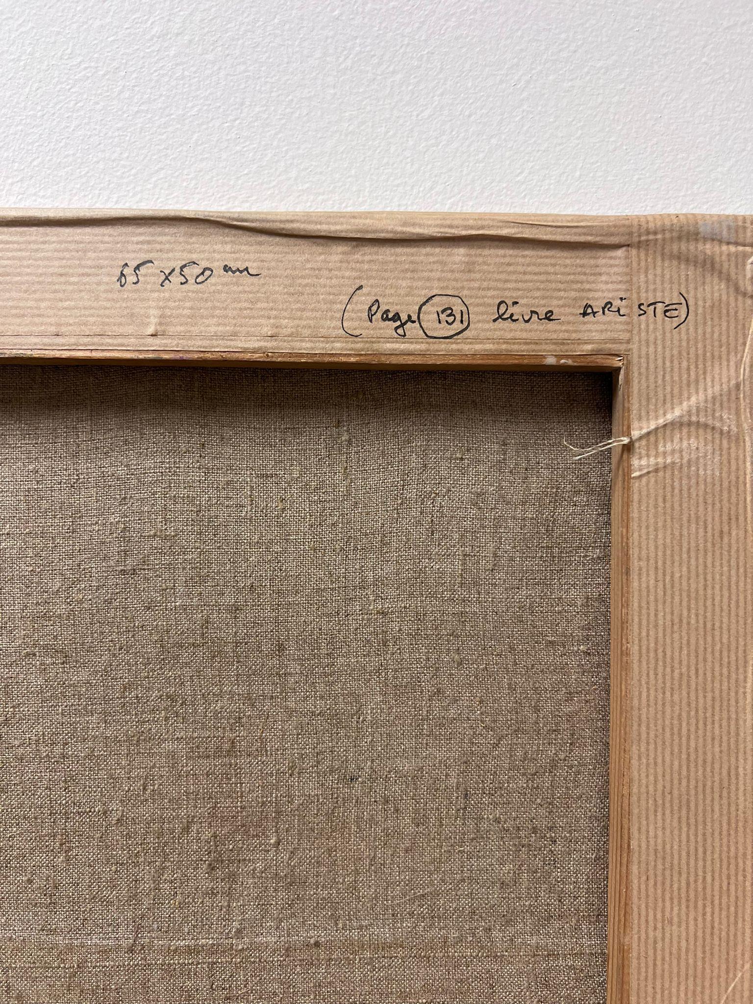Óleo postimpresionista francés de 1940 Retrato de modelo de artista en venta 3