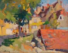 Post Impressionist French landscape oil painting by Jean Dulac