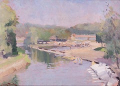 Post Impressionist French landscape oil painting by Jean Dulac