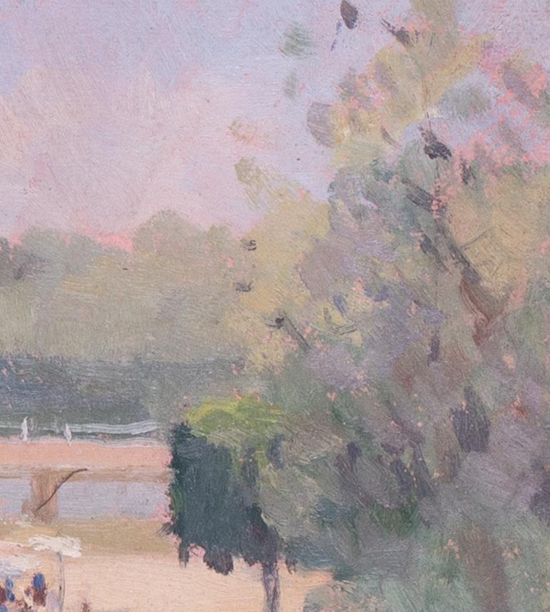Postimpressionistisches französisches Landschaftsgemälde in Öl von Jean Dulac im Angebot 4