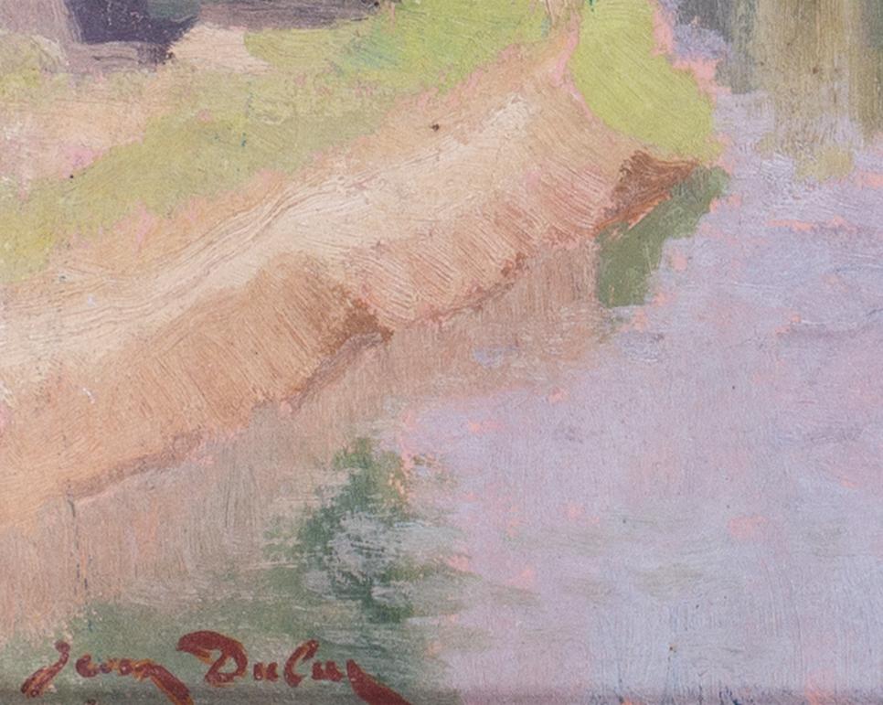 Postimpressionistisches französisches Landschaftsgemälde in Öl von Jean Dulac im Angebot 5