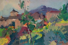 Post Impressionist French landscape painted in 1962 by Jean Dulac