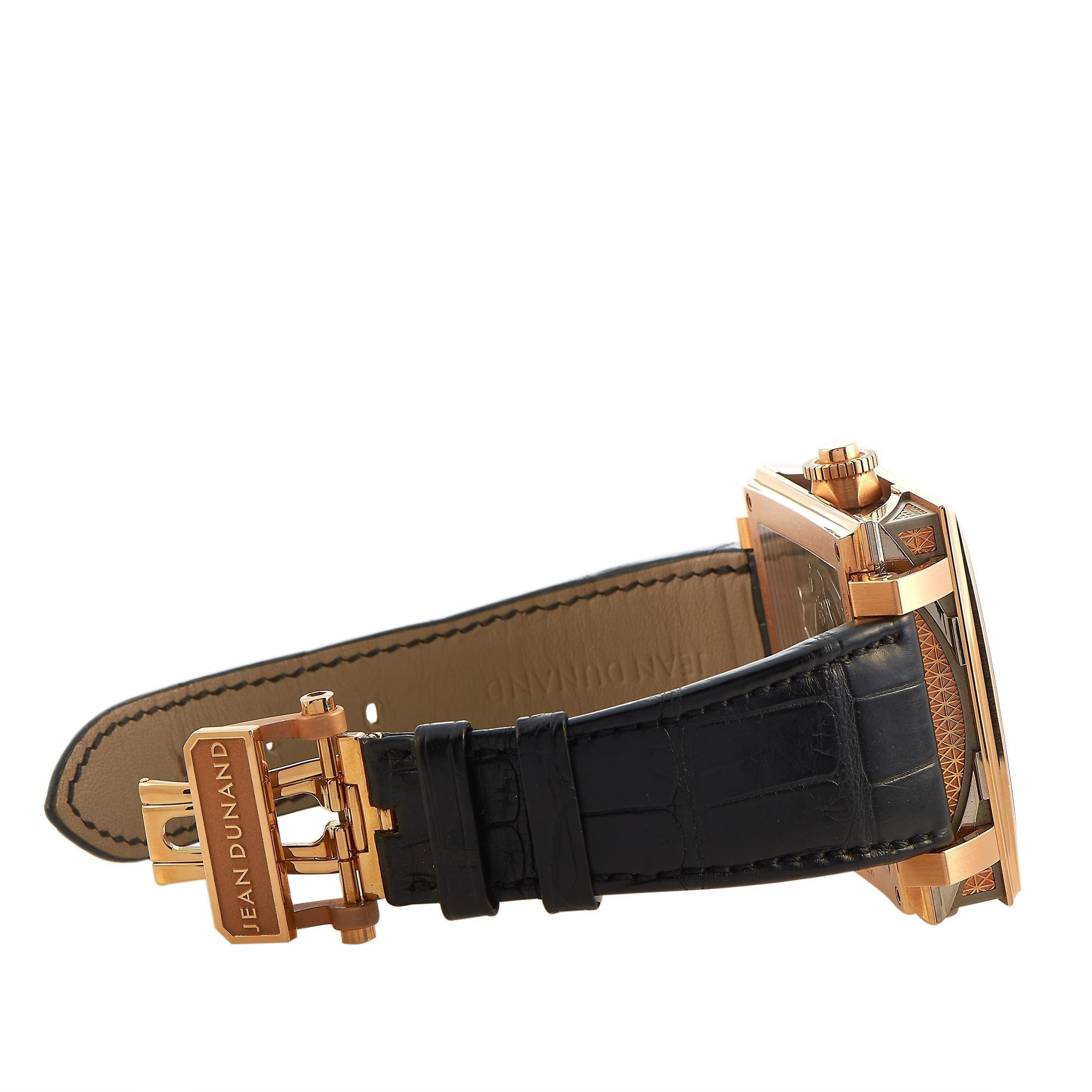 Jean Dunand Piece Unique Palace 5100 Tourbillon GMT Square Montre 1