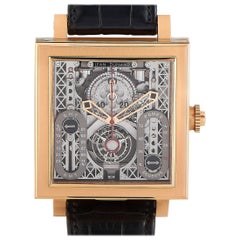 Jean Dunand Piece Unique Palace 5100 Tourbillon GMT Square Watch