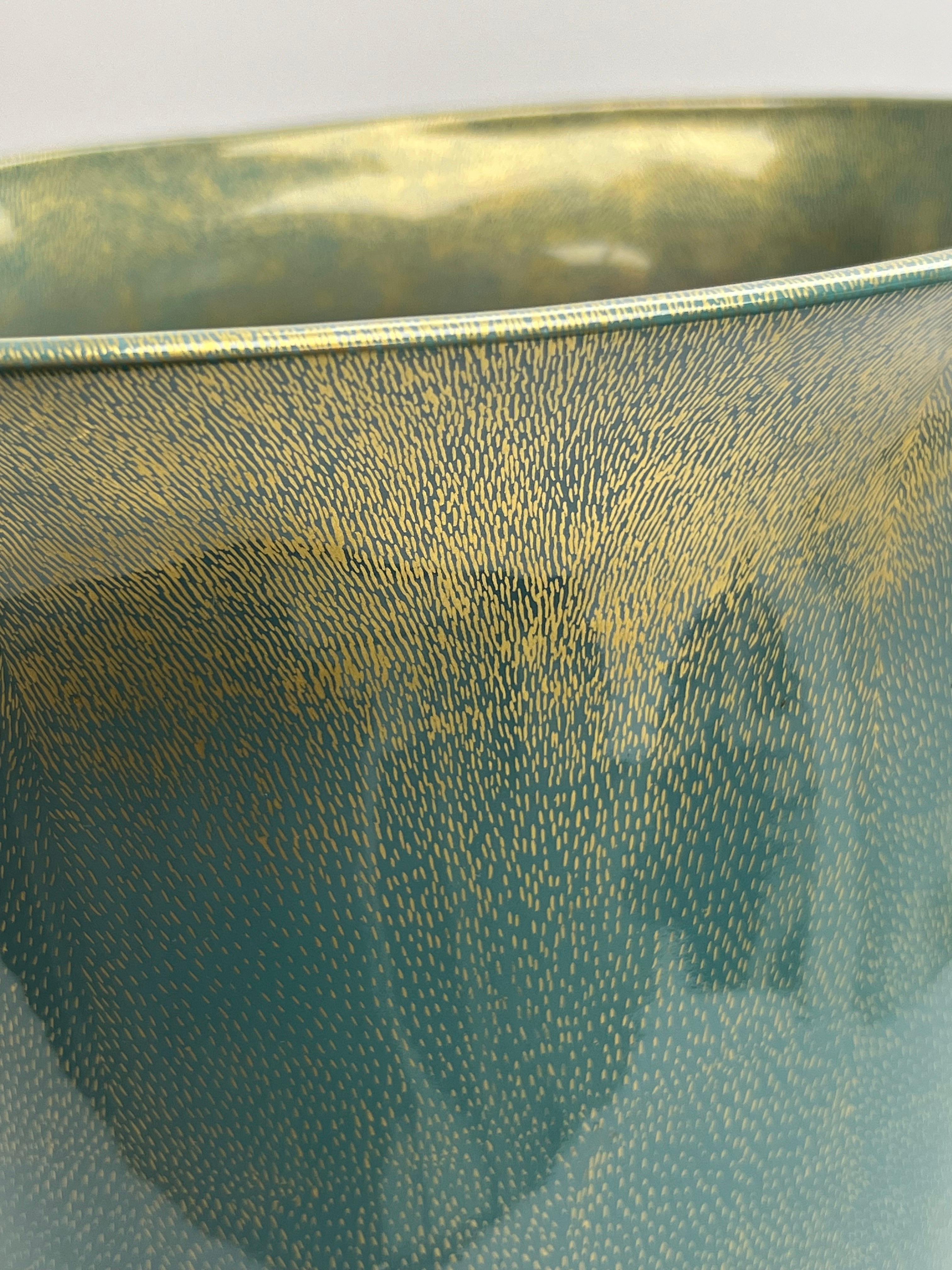 Vaso in porcellana in stile Jean Dunand di Mangiani Oggeti in vendita 3