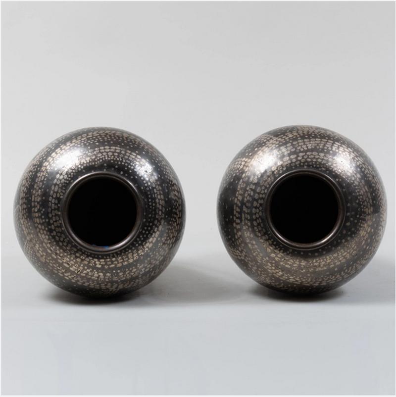 Niello Jean Dunand Vases