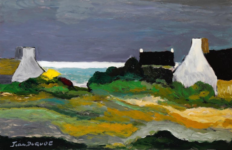 Jean Duquoc Landscape Painting - French Contemporary Art by Duquoc - Un Temps D'automne