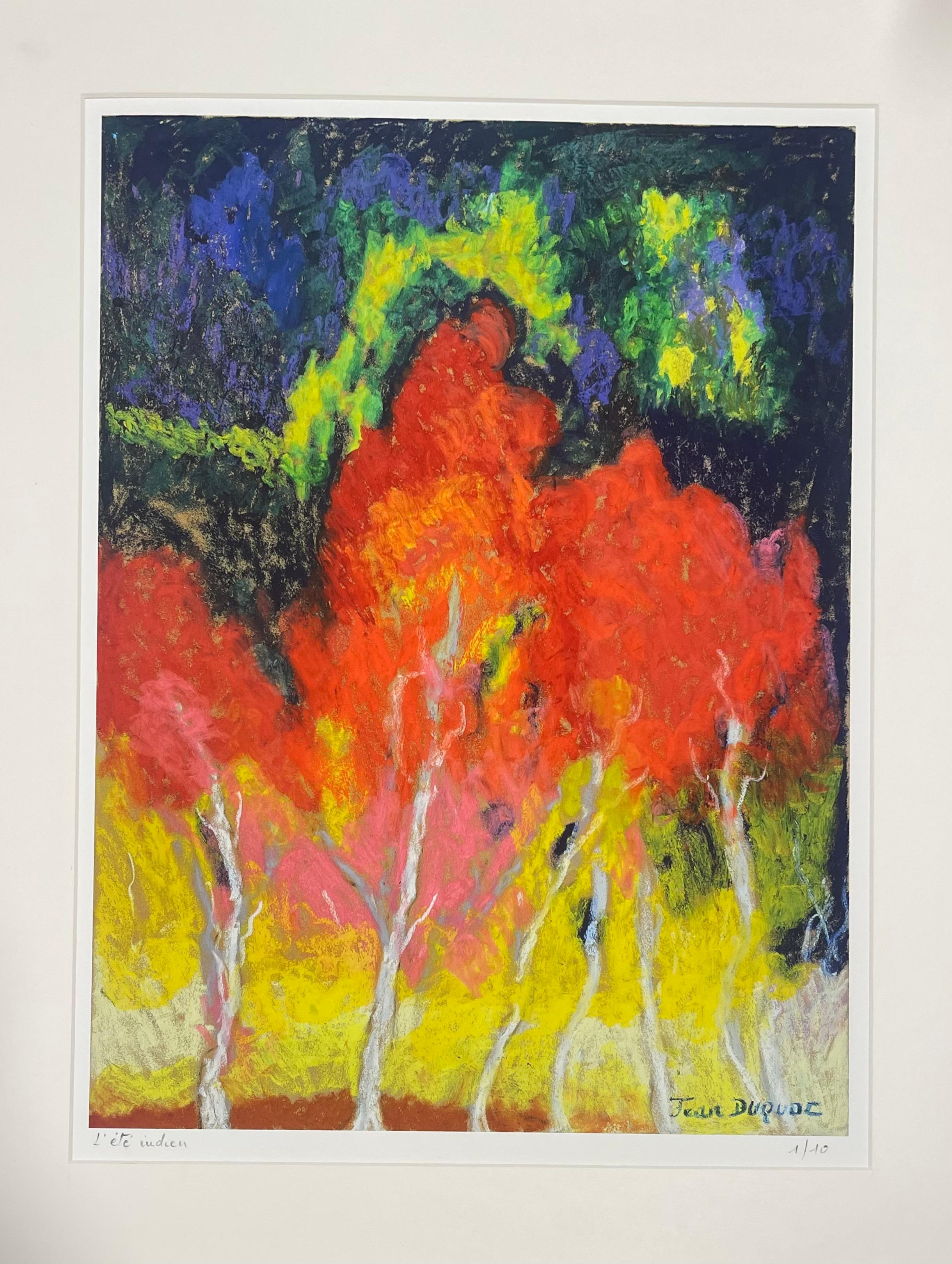 Arte contemporáneo francés de Jean Duquoc - L'Été Indien en venta 1