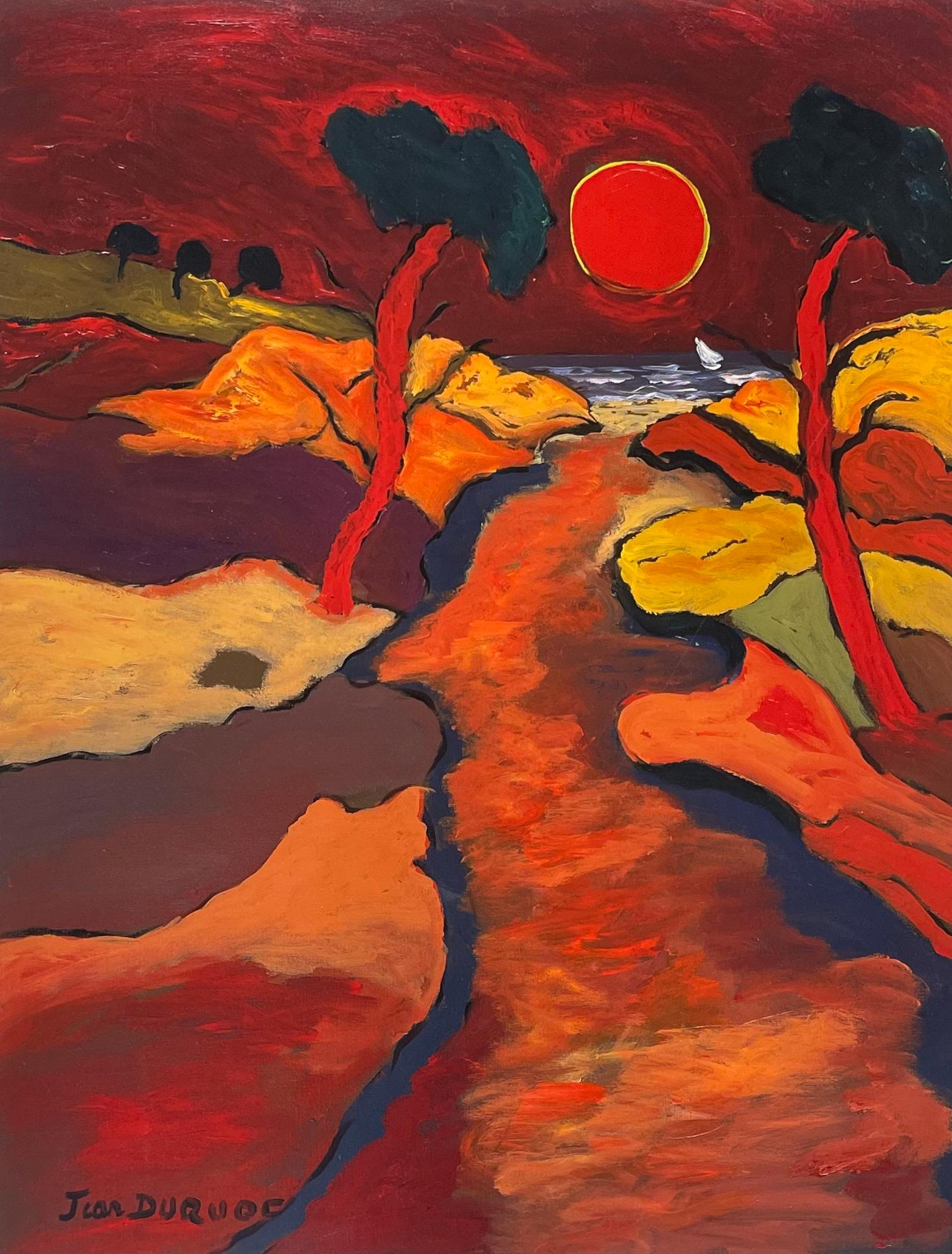 Arte contemporáneo francés de Jean Duquoc - Terre Sublimée par le Soleil