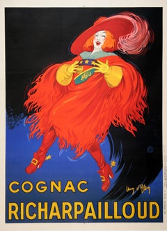 Cognac Richardpailloud Original Vintage Poster by Jean Dylen c1930
