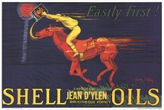 1980 After Jean D'Ylen 'Shell Oils - Easily First!' Vintage Multicolor