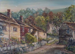 Jean E. Barker - 20th Century Oil, Village Scene