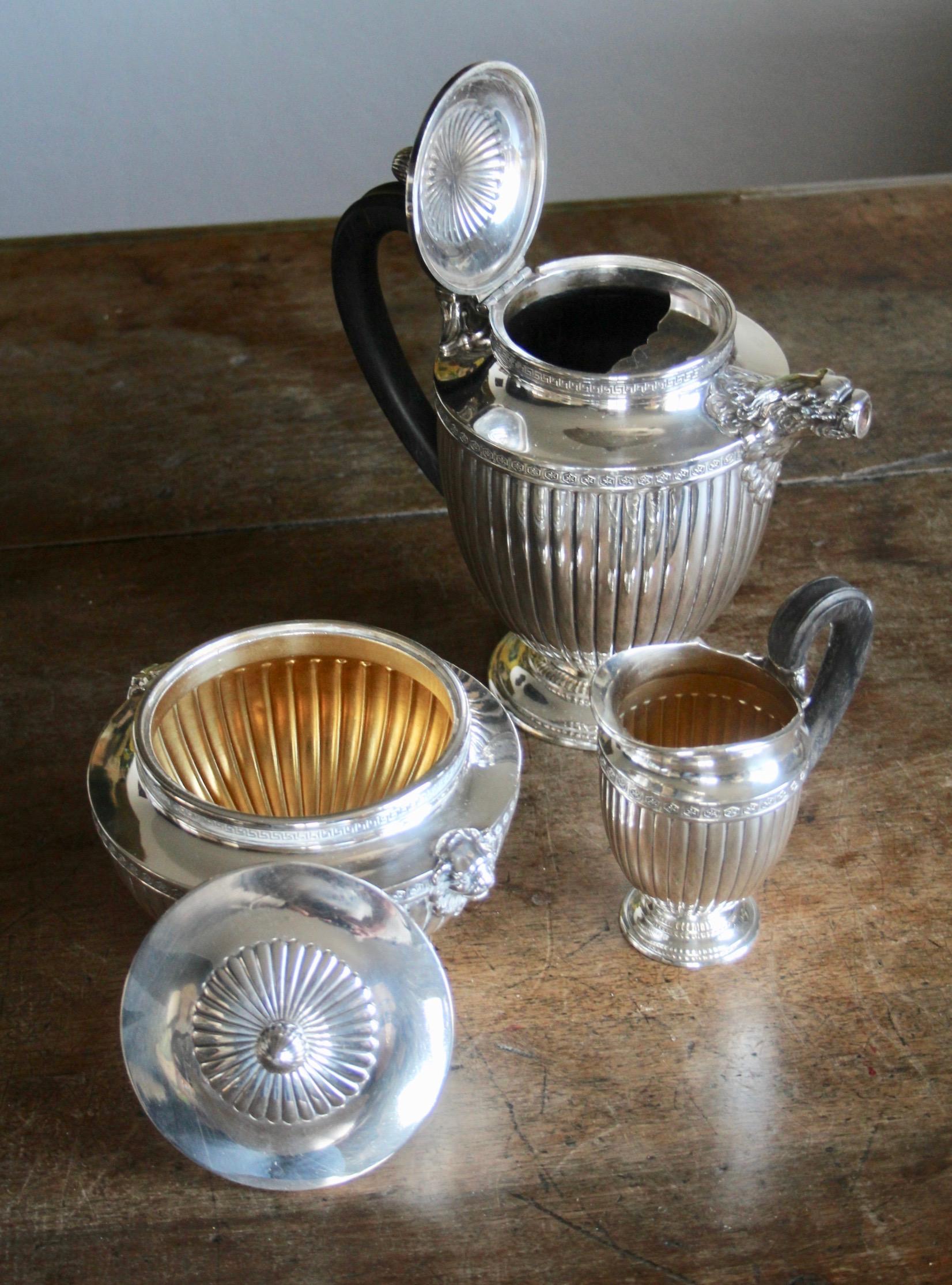 Jean E. Puiforcat Silver Timeless Set for Tea and Coffee in Neoclassical Form 5