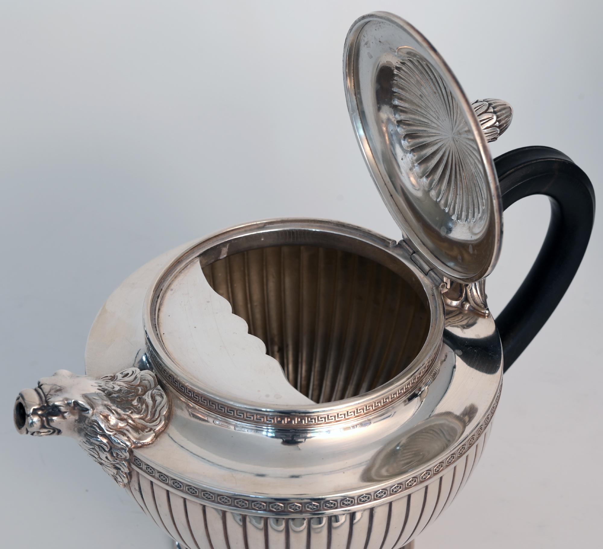 Jean E. Puiforcat Silver Timeless Set for Tea and Coffee in Neoclassical Form For Sale 11