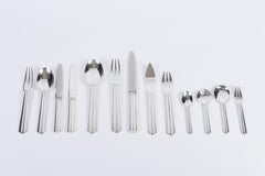 Jean E. Puiforcat, Solid Silver Flatware "Biarritz" 1924, 196 Pièces