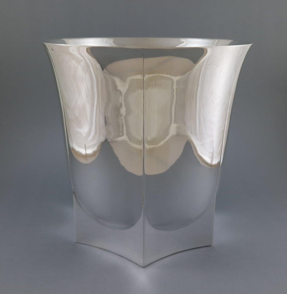 Jean E Puiforcat - Sektkübel aus Sterlingsilber im Angebot 2