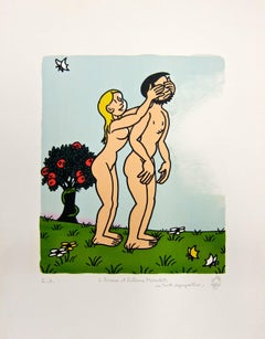 Adam and Eve by Jean Effel