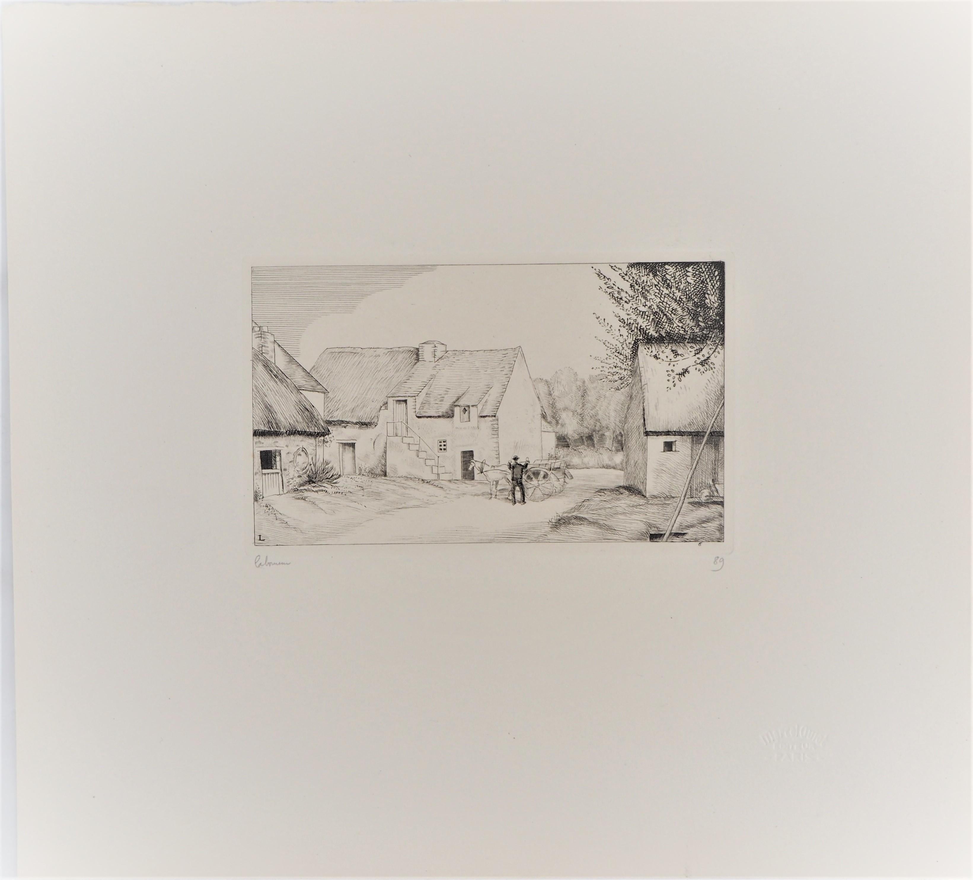The Blacksmith's House  - Handsigned Etching, Limited / 150 For Sale 1