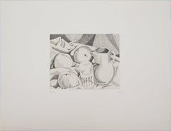 Tribute to Cezanne : Three Apples - Original Etching, Handsigned