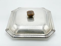 Jean-Émile PUIFORCAT (1897-1945) A Silber Art Deco Entree Dish & Deckel