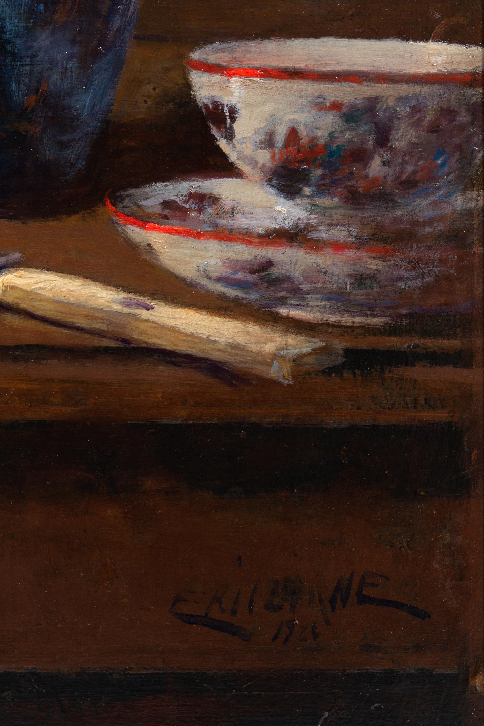 Natura morta con fiori e frutta' di Jean Eritziane, Smirne 1850 - 1925 Parigi in vendita 5
