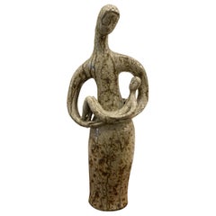 Jean et Jacqueline Lerat Mid-Century (c. 1950
s) Figurative Ceramic Sculpture