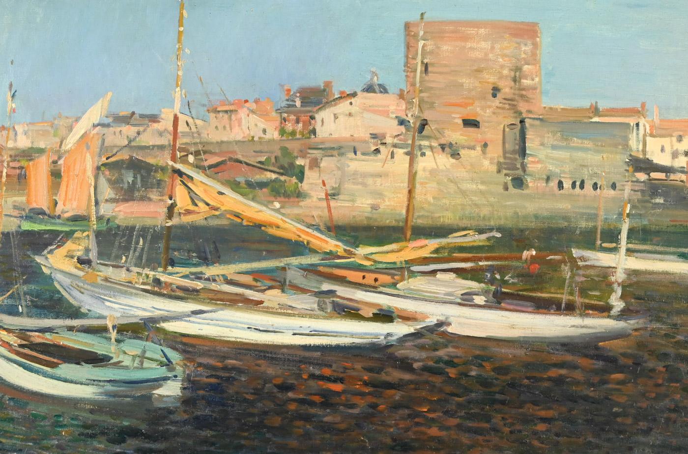 El puerto de la Rochelle - Painting de Jean Eugene Clary