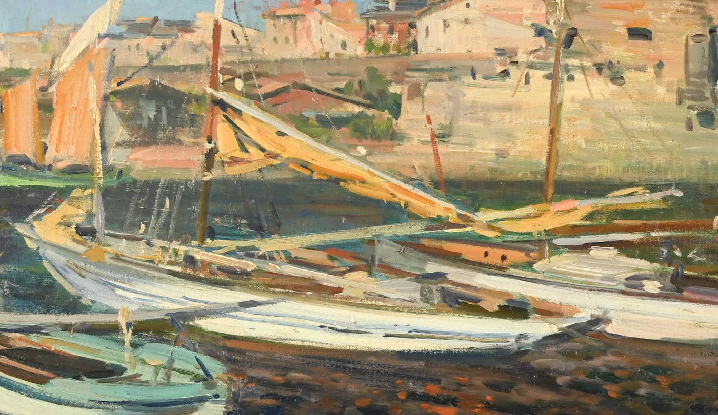 Eugène CLARY (1856-1929)
El puerto de la Rochelle
Huile sur toile
Dimensiones : 45 x 81 cm
Signé en bas à droite
En très bon état de conservation.
Cadre ancien avec traces d'usure Offert
Dimensiones con el marco: 62 x 99 cm

Vendido con factura y