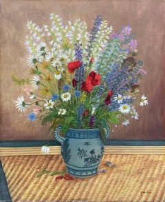 Jean EVE (1900-1968). The Bouquet of Wildflowers, 1957. Oil on canvas, signed.